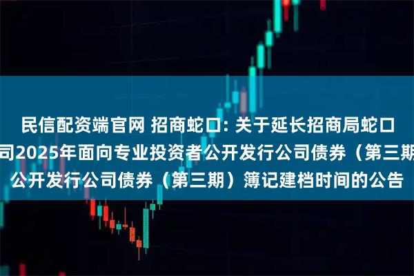 民信配资端官网 招商蛇口: 关于延长招商局蛇口工业区控股股份有限公司2025年面向专业投资者公开发行公司债券（第三期）簿记建档时间的公告